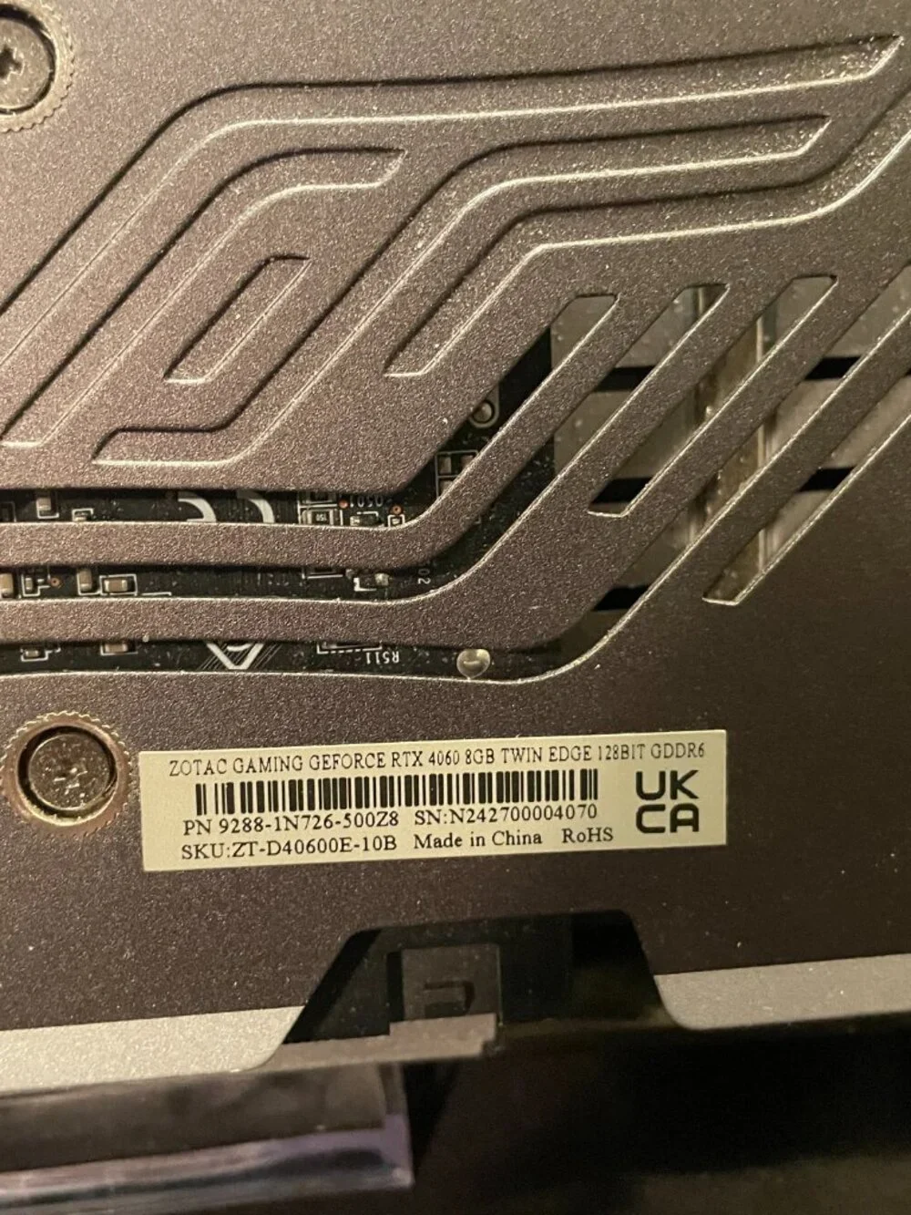Zotac GeForce RTX 4060 Twin Edge OC 8GB GPU Graphics Card